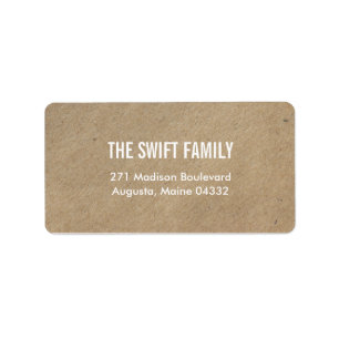 Eenvoudig gemaakte Adresetiketten Etiket