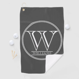 Eenvoudig gemoderniseerd gepersonaliseerd  golfhanddoek