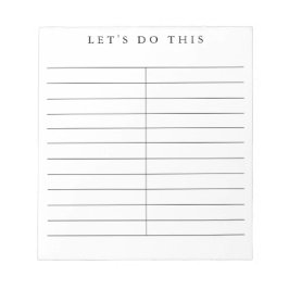 Eenvoudig Gemotiveerd gepersonaliseerd notitieblok