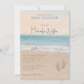 Eenvoudig genderneutraal strand Baby shower Kaart (Voorkant)