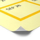 Eenvoudig genderneutraal vervaldatum Baby shower s Poster (Hoek)