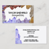 eenvoudig geode-visitekaartje visitekaartje (Voorkant / Achterkant)