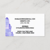 eenvoudig geode-visitekaartje visitekaartje (Achterkant)