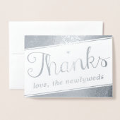 Eenvoudig Geometrisch Manuscript Foto Weduwschap D Folie Kaarten (Voorkant met envelop)