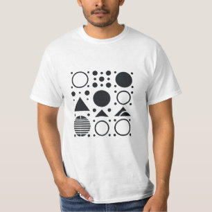 Eenvoudig geometrisch ontwerp t-shirt