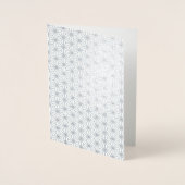 Eenvoudig geometrisch patroon Happy Birthday Silve Folie Kaarten (Voorkant)