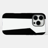 Eenvoudig geometrisch patroon in zwart-wit Case-Mate iPhone case (Achterkant (horizontaal))