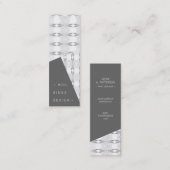 Eenvoudig geometrisch patroon van modder Rings Mod Mini Visitekaartje (Voorkant / Achterkant)