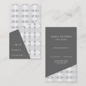 Eenvoudig geometrisch patroon van modder Rings Mod Visitekaartje (Voorkant / Achterkant)