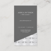 Eenvoudig geometrisch patroon van modder Rings Mod Visitekaartje (Achterkant)