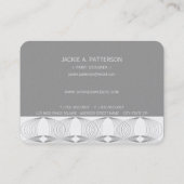 Eenvoudig geometrisch patroon van modder Rings Mod Visitekaartje (Achterkant)