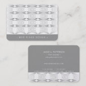 Eenvoudig geometrisch patroon van modder Rings Mod Visitekaartje (Voorkant / Achterkant)