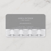 Eenvoudig geometrisch patroon van modder Rings Mod Visitekaartje (Achterkant)