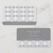 Eenvoudig geometrisch patroon van modder Rings Mod Visitekaartje (Voorkant / Achterkant)