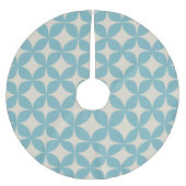 Eenvoudig geometrisch patroonpasta Blauwgroen blau Kerstboom Rok (Voorkant)