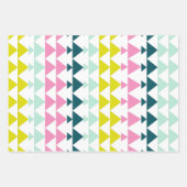 Eenvoudig geometrisch patroonroonroze munt Chartre Inpakpapier Vel (Voorkant 2)