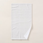 Eenvoudig geometrisch raster beige wit neutraal da bad handdoek (Handdoek)