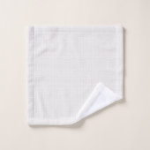 Eenvoudig geometrisch raster beige wit neutraal da bad handdoek (Wasdoekje)
