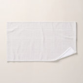 Eenvoudig geometrisch raster beige wit neutraal da bad handdoek (Handdoek)