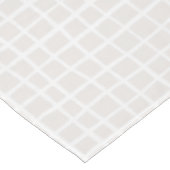 Eenvoudig geometrisch raster beige wit neutraal da tafelkleed (Gekanteld)