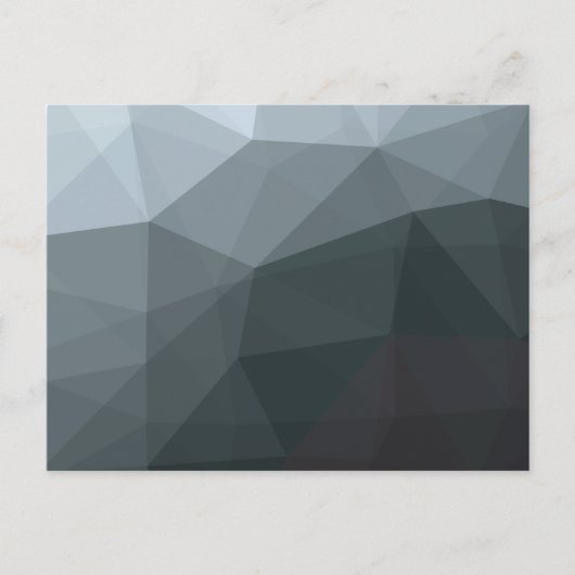 Eenvoudig geometrisch zwart verloop briefkaart (Voorkant)