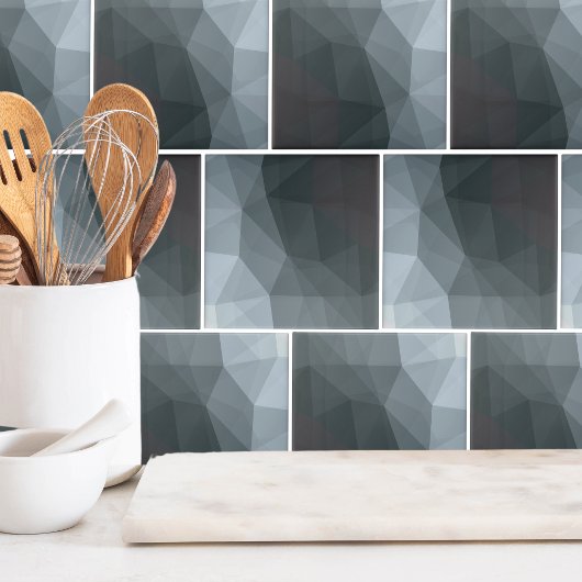 Eenvoudig geometrisch zwart verloop tegeltje