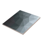 Eenvoudig geometrisch zwart verloop tegeltje (Zijkant)