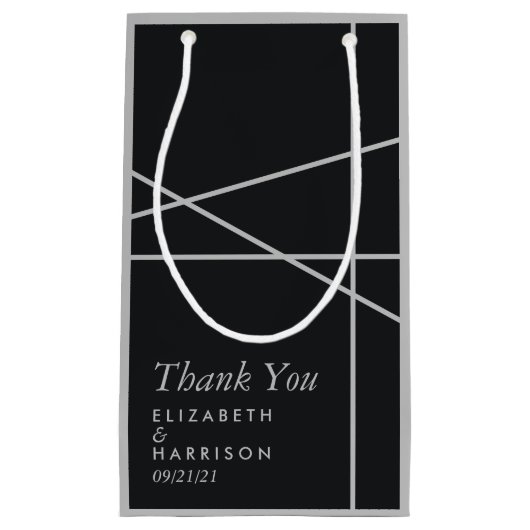 Eenvoudig geometrische stijl-weddenschap klein cadeauzakje (Voorkant)