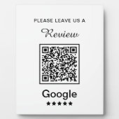 Eenvoudig gepersonaliseerd bedrijf Laat een Review Fotoplaat (Voorkant)