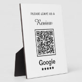 Eenvoudig gepersonaliseerd bedrijf Laat een Review Fotoplaat (Zijkant)