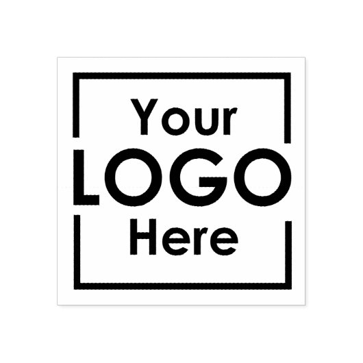 Eenvoudig gepersonaliseerd bedrijf Logo merk Rubberstempel (Afrduk)