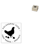 Eenvoudig gepersonaliseerd Boerderij voor kippenei Rubberstempel (Gestempeld)