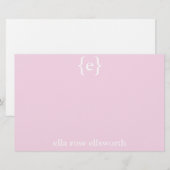 Eenvoudig gepersonaliseerd Briefpapier (Voorkant / Achterkant)