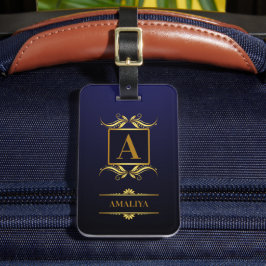 Eenvoudig, gepersonaliseerd en één-van-een-soort d bagagelabel