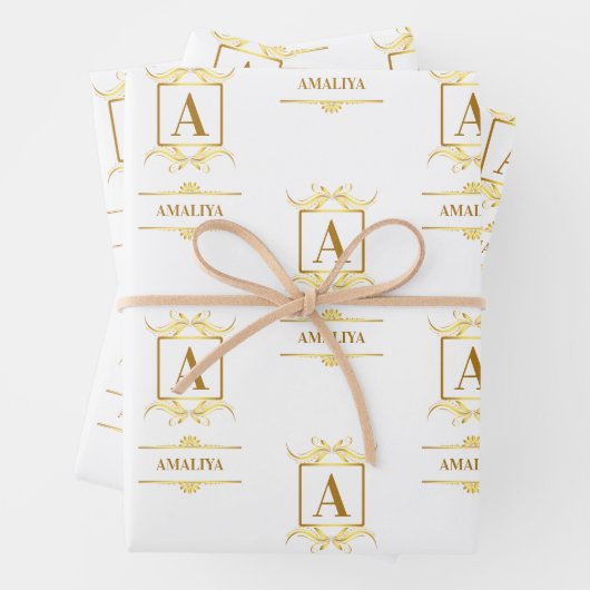 Eenvoudig, gepersonaliseerd, en één-van-een-soort inpakpapier vel (In situ)