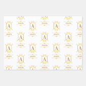 Eenvoudig, gepersonaliseerd, en één-van-een-soort inpakpapier vel (Voorkant 3)