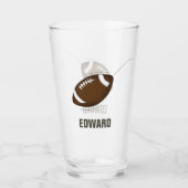 Eenvoudig gepersonaliseerd Football voor sport Glas (Voorkant)