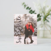 Eenvoudig, gepersonaliseerd foto-Verloving Briefkaart (Staand voorkant)