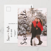 Eenvoudig, gepersonaliseerd foto-Verloving Briefkaart (Voorkant / Achterkant)