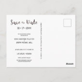 Eenvoudig, gepersonaliseerd foto-Verloving Briefkaart (Achterkant)