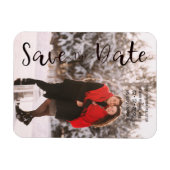 Eenvoudig, gepersonaliseerd foto-Verloving Magneet (Horizontaal)