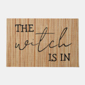 Eenvoudig gepersonaliseerd is de heks in grappighe deurmat (Voorkant)