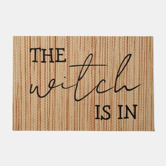 Eenvoudig gepersonaliseerd is de heks in grappighe deurmat (Voorkant)