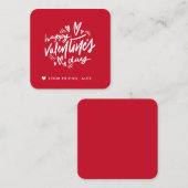 Eenvoudig gepersonaliseerd Kinder klaslokaal van V Informatiekaartje (Voorkant / Achterkant)