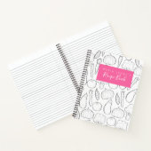 Eenvoudig gepersonaliseerd kookboek voor groente notitieboek (Binnen)