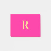 Eenvoudig gepersonaliseerd monogram Modern Post-it® Notes (Voorkant)