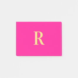 Eenvoudig gepersonaliseerd monogram Modern Post-it® Notes