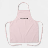 Eenvoudig gepersonaliseerd naammonogram | Elegant Schort (Voorkant)