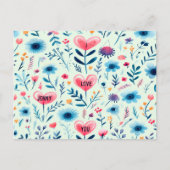 EENVOUDIG GEPERSONALISEERD SCANDINAVISCH BLOEMENHA FEESTDAGENKAART (Voorkant)