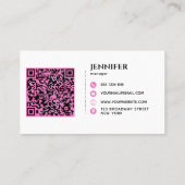 Eenvoudig gepersonaliseerd visitekaartje (Achterkant)